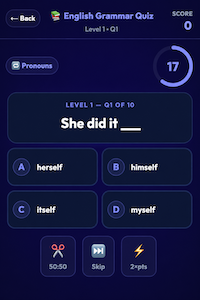English Grammar gameplay cover thumbnail screenshot