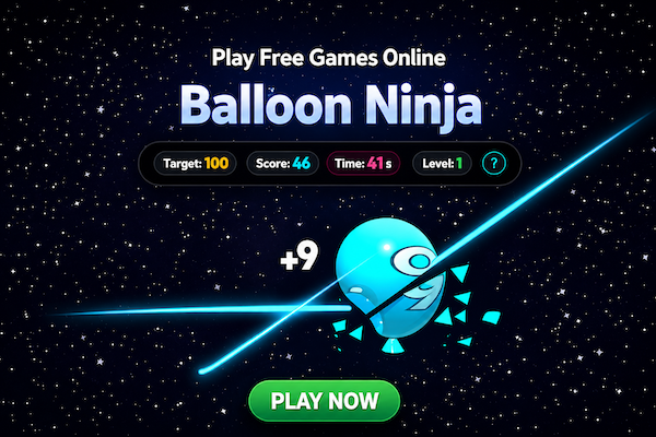 Play Balloon Ninja Slice free online