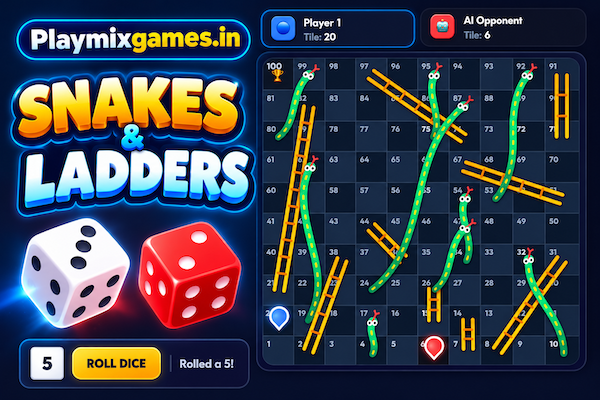Play Snakes & Ladders online game