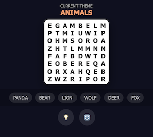 Play Word Search free online
